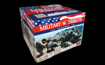 Military Tribute - Red, White and Blue Fan Cake